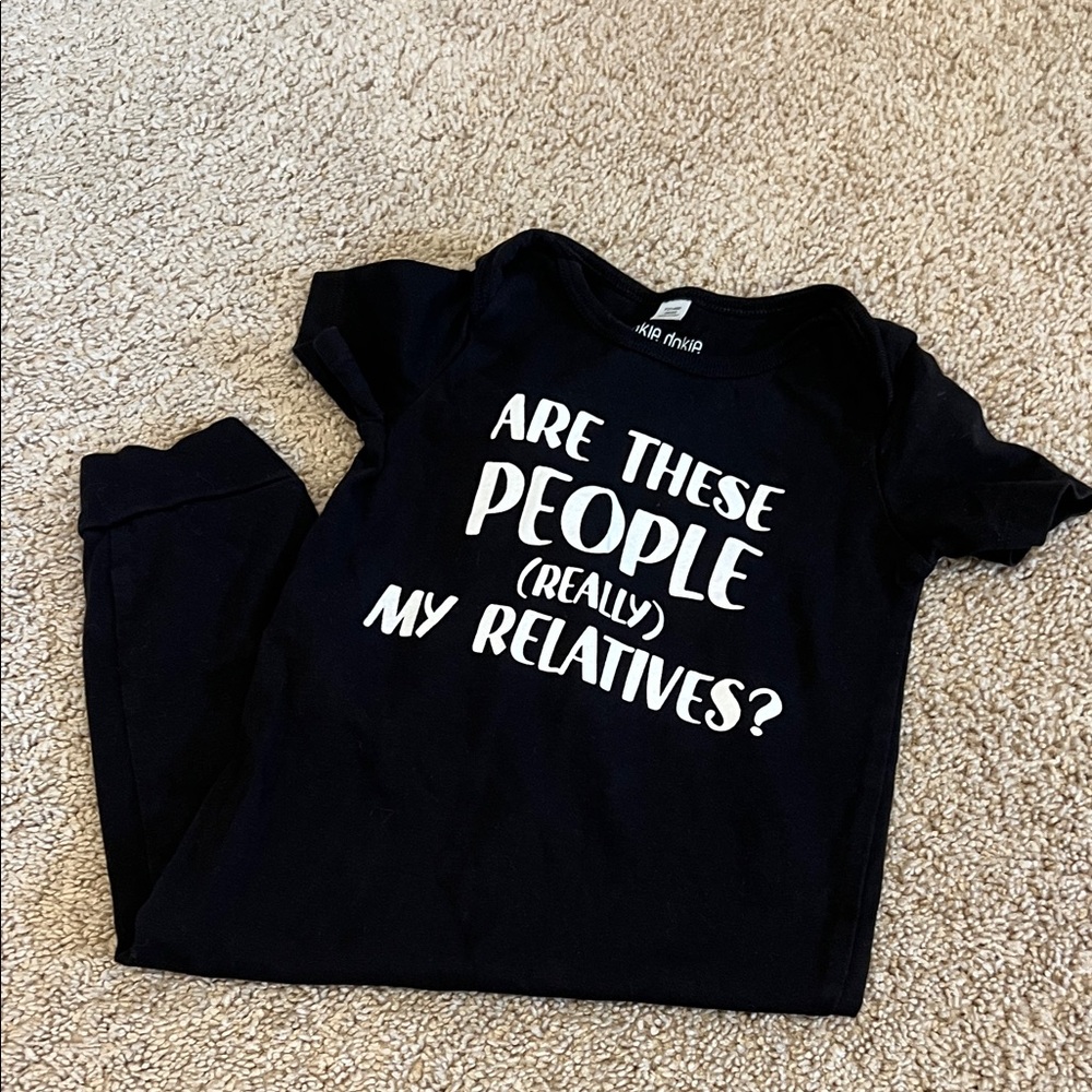 Black Graphic Baby Onesie